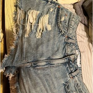 Garage festival denim shorts size 5 worn one